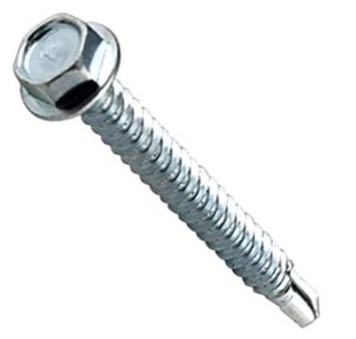 10-16 X 1/2, 410 STAINLESS STEEL HEX WASHER HEAD STAINLESS STEEL SCREWS